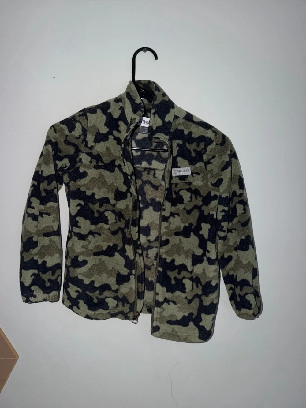 Magellan Outdoors Kids' Olive & Black Camo Fleece Jacket